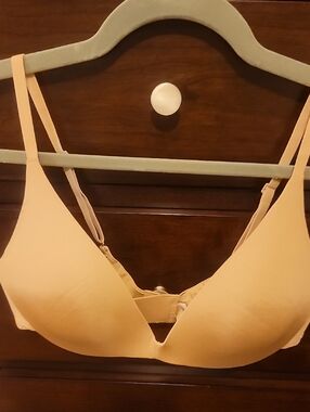 New SKIMS Wireless Form Pushup Plunge Bra Color Sienna Size 34B